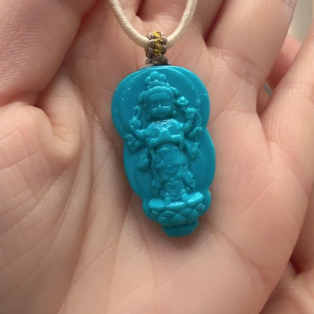 绿松石未镶嵌颈饰