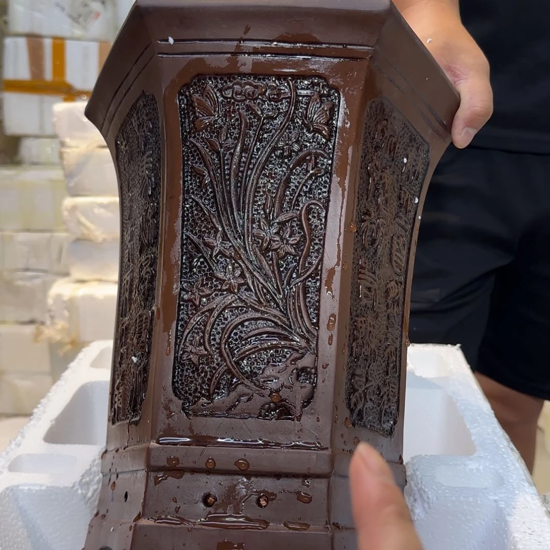 紫砂花盆口径24 20高度30