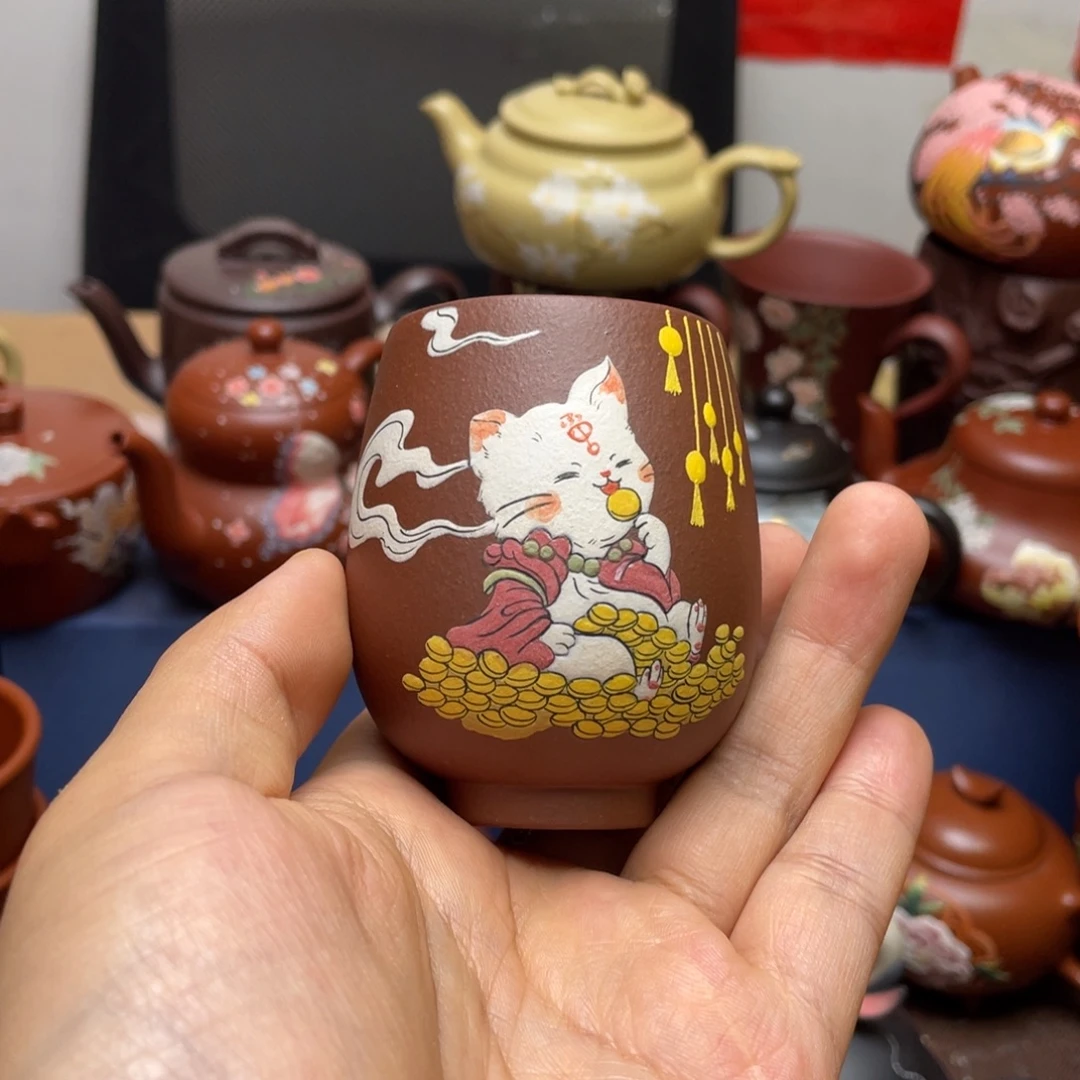 茶杯紫砂紫砂主人杯100cc