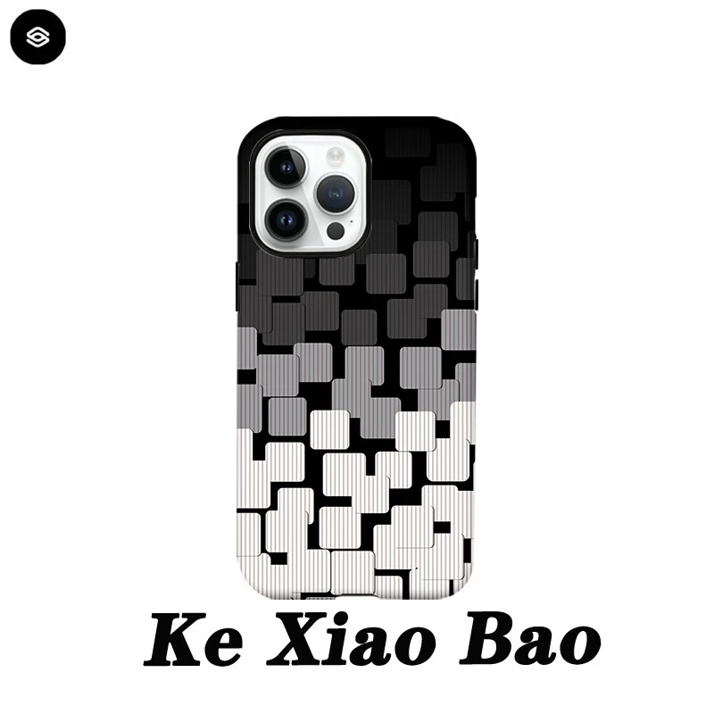 方块适用于苹果16promax手机壳15pro小众14创意13pro/12pro二合一