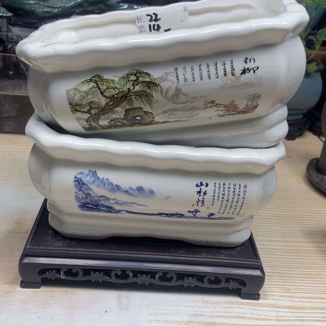 瓷片陶瓷花盆陶瓷艺术