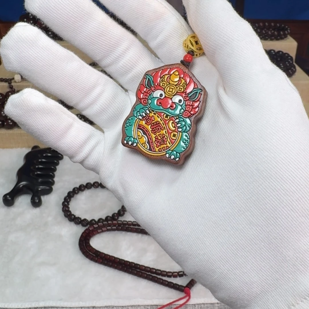 花梨木类貔貅钥匙扣