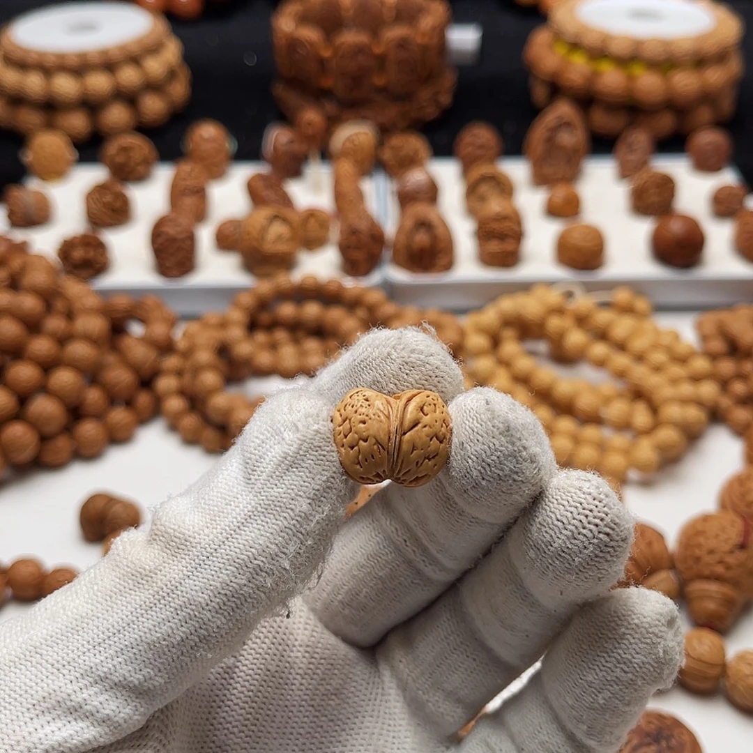 冒***者手工桃核工艺双棒