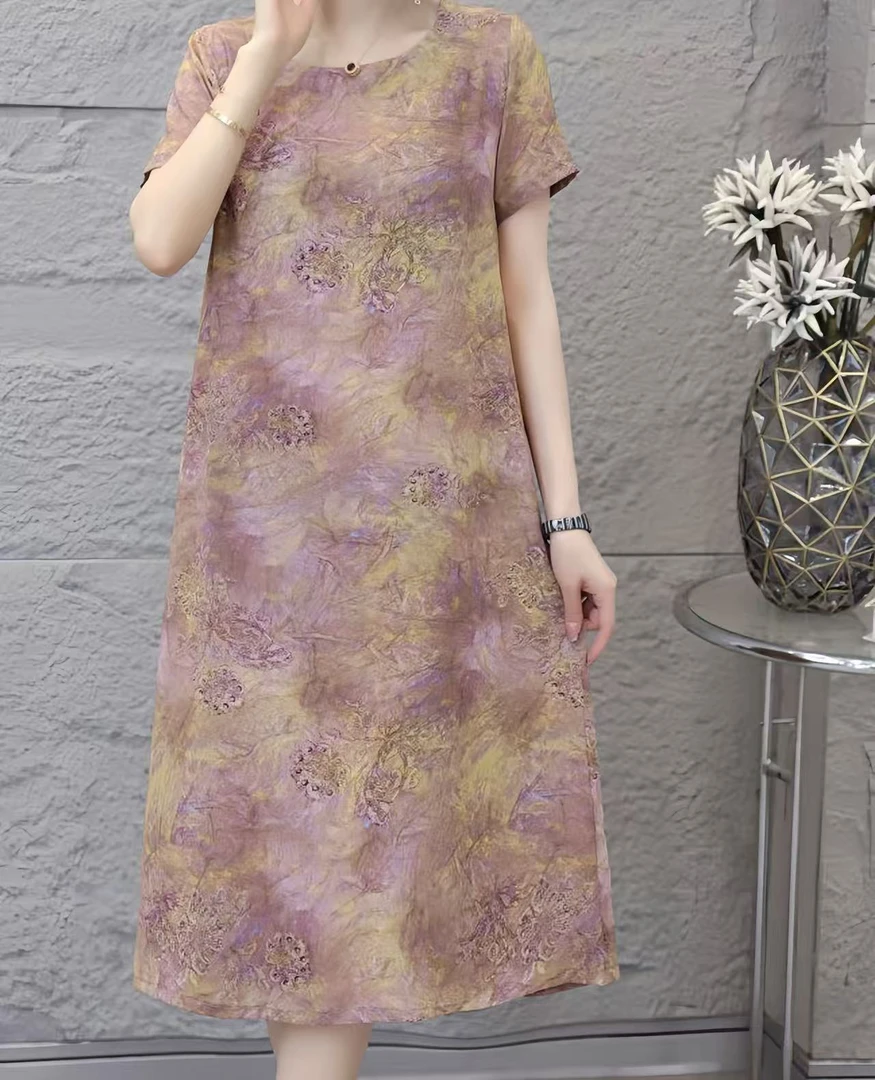 【方青青】——8807夏季新款亲肤透气显瘦百搭时尚连衣裙