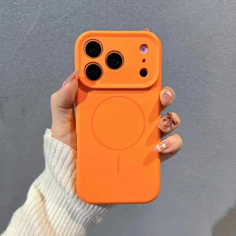 适用苹果17promax手机壳iPhoneAir新款昆仑磁吸液态硅胶带Ai按键