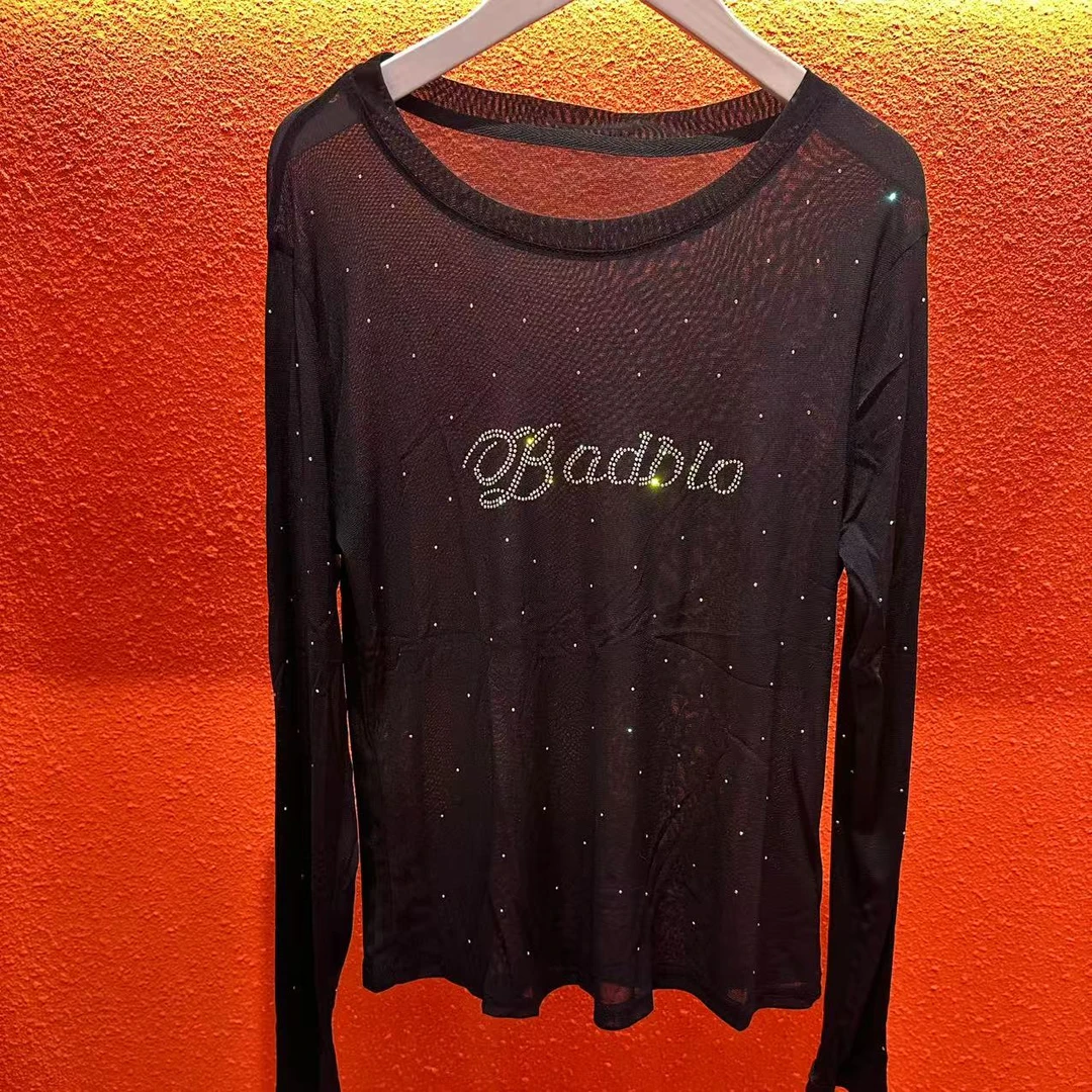 coco家时尚长袖打底休闲百搭半高领修身设计师气质秋季微透打底