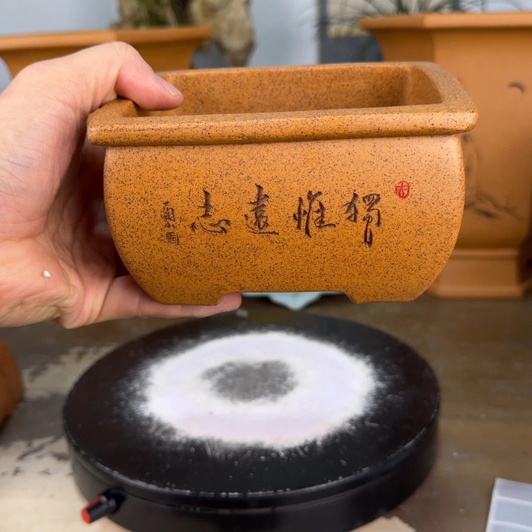 花盆紫砂紫砂花盆12-9-6.5