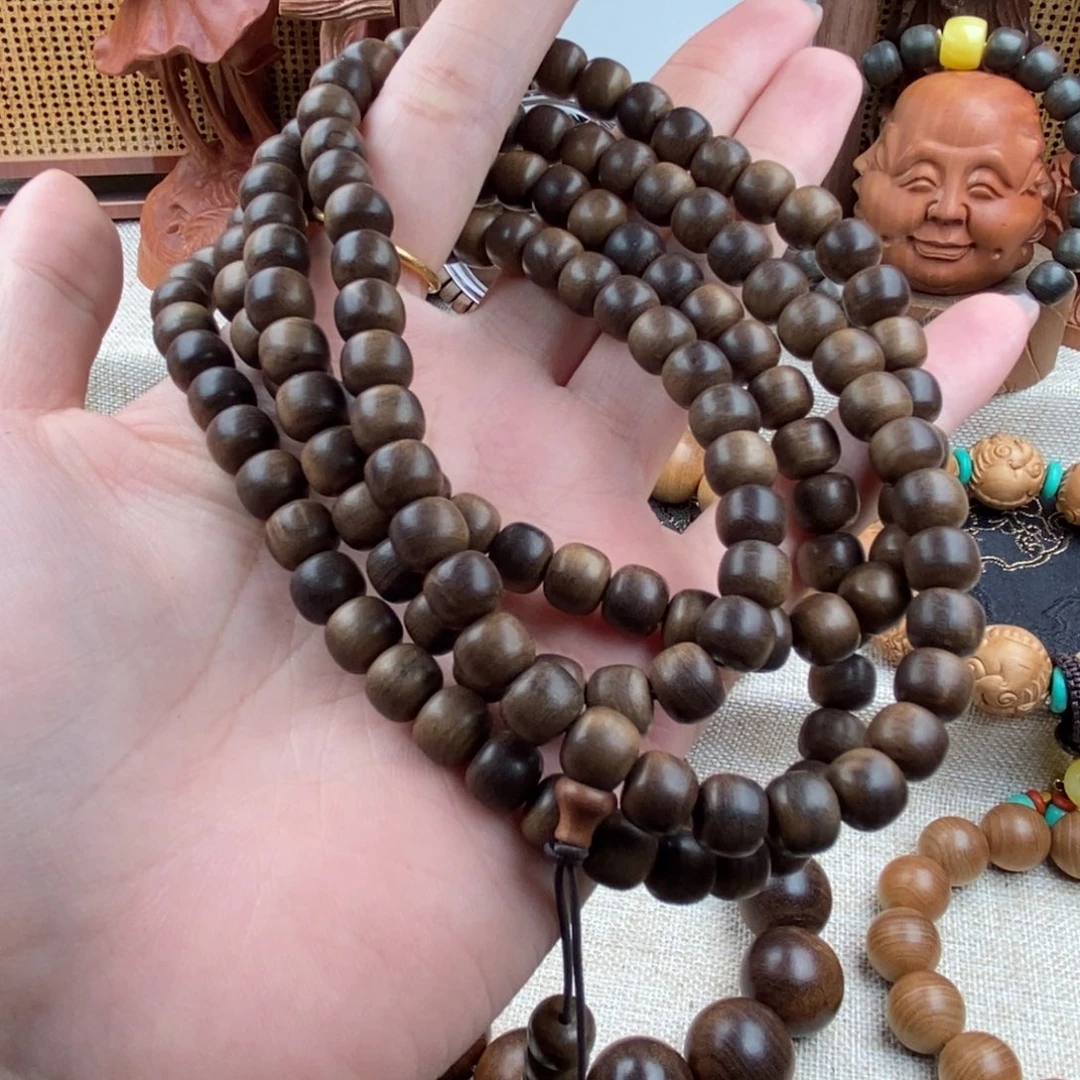 嘘****檀香木手串/手链迈索尔，老山檀香，奶香0708