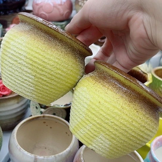 多肉绿植陶瓷花盆9.9包邮