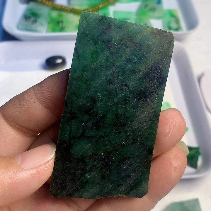 翡翠散珠天然翡翠A货挂件