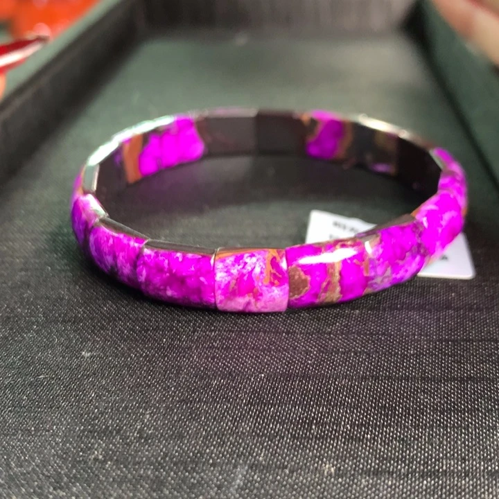 苏纪石（舒俱来）手镯未镶嵌粗猫眼丝绒