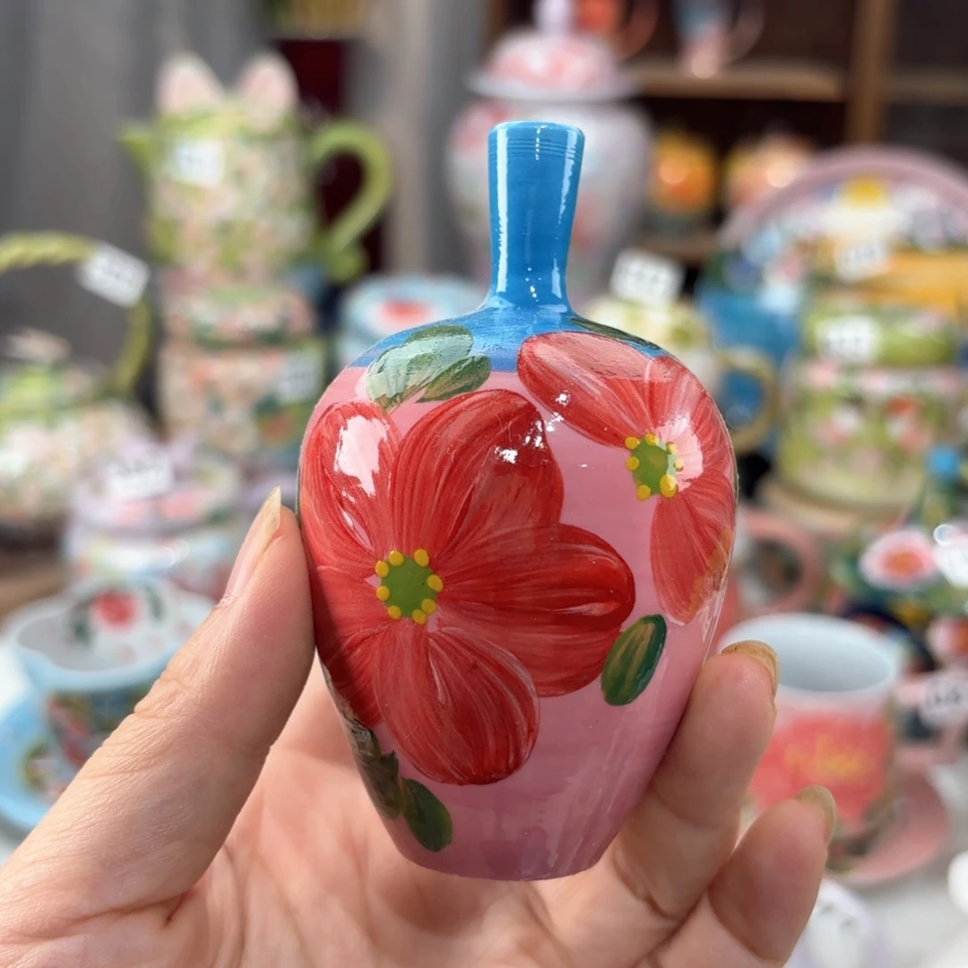 景德镇手绘高温釉下彩陶瓷茶具