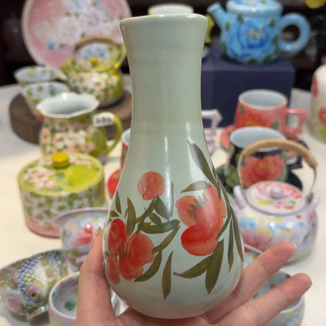 景德镇手绘高温釉下彩陶瓷茶具