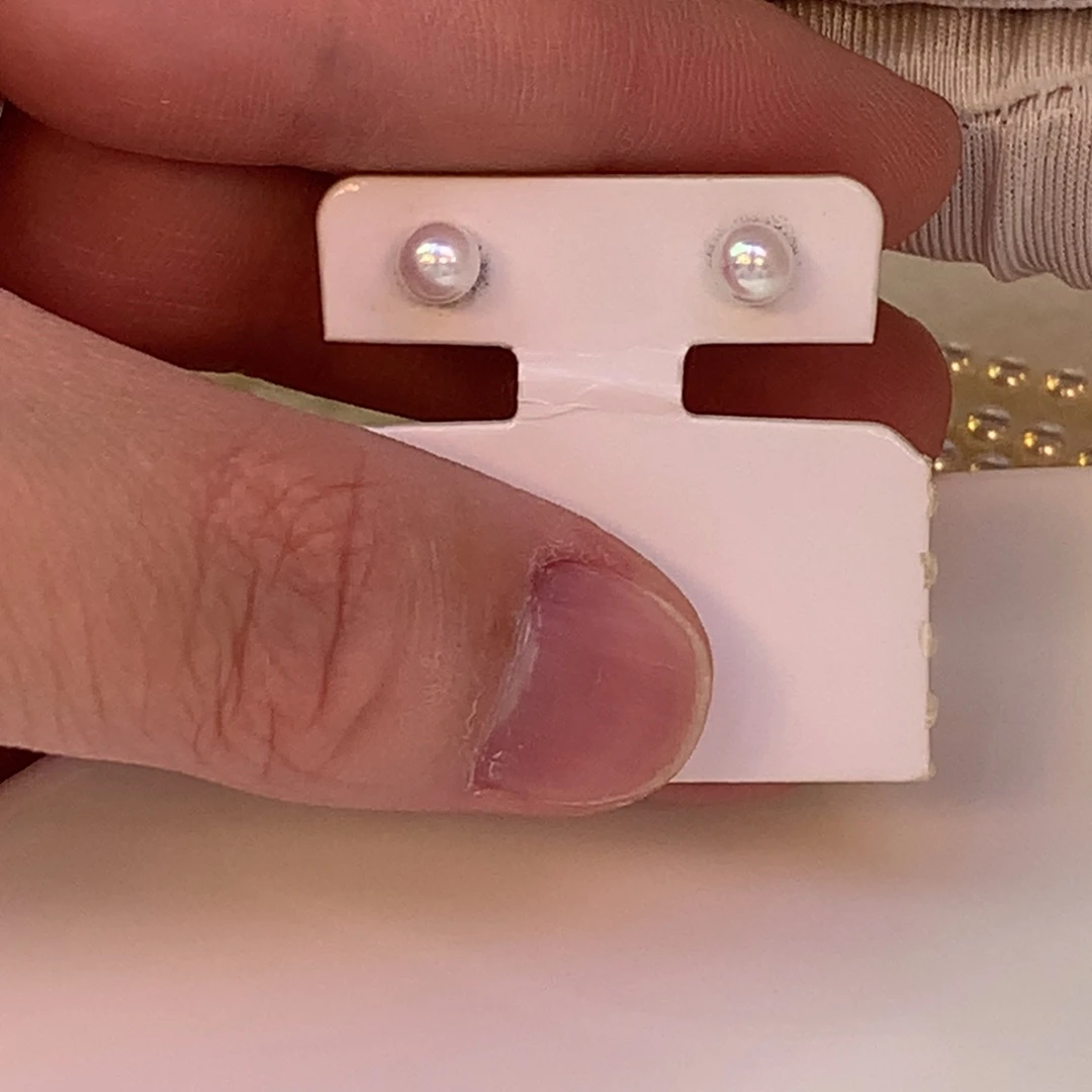 ＃***.耳饰银S925镶嵌淡水珍珠