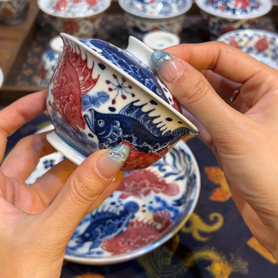 摆件陶瓷景德镇陶瓷茶器百宝箱