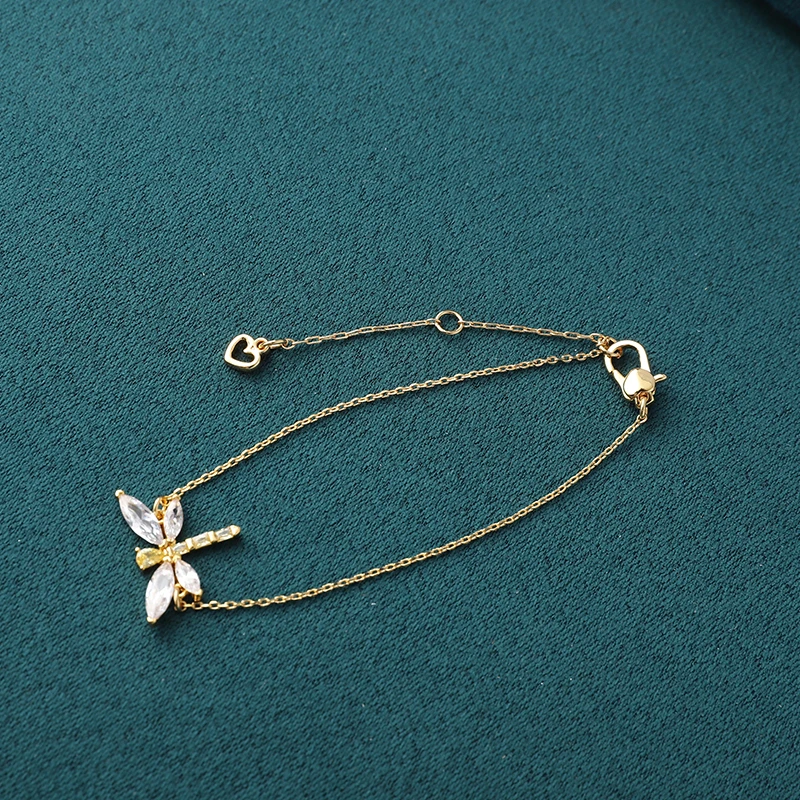 铁合金手链 241501-蜻蜓手链女生款轻奢小众精致