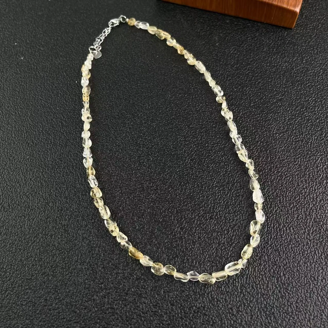 【举石饰品】X02-1332-349水晶项链（一件/多样性发/约2mm+）I
