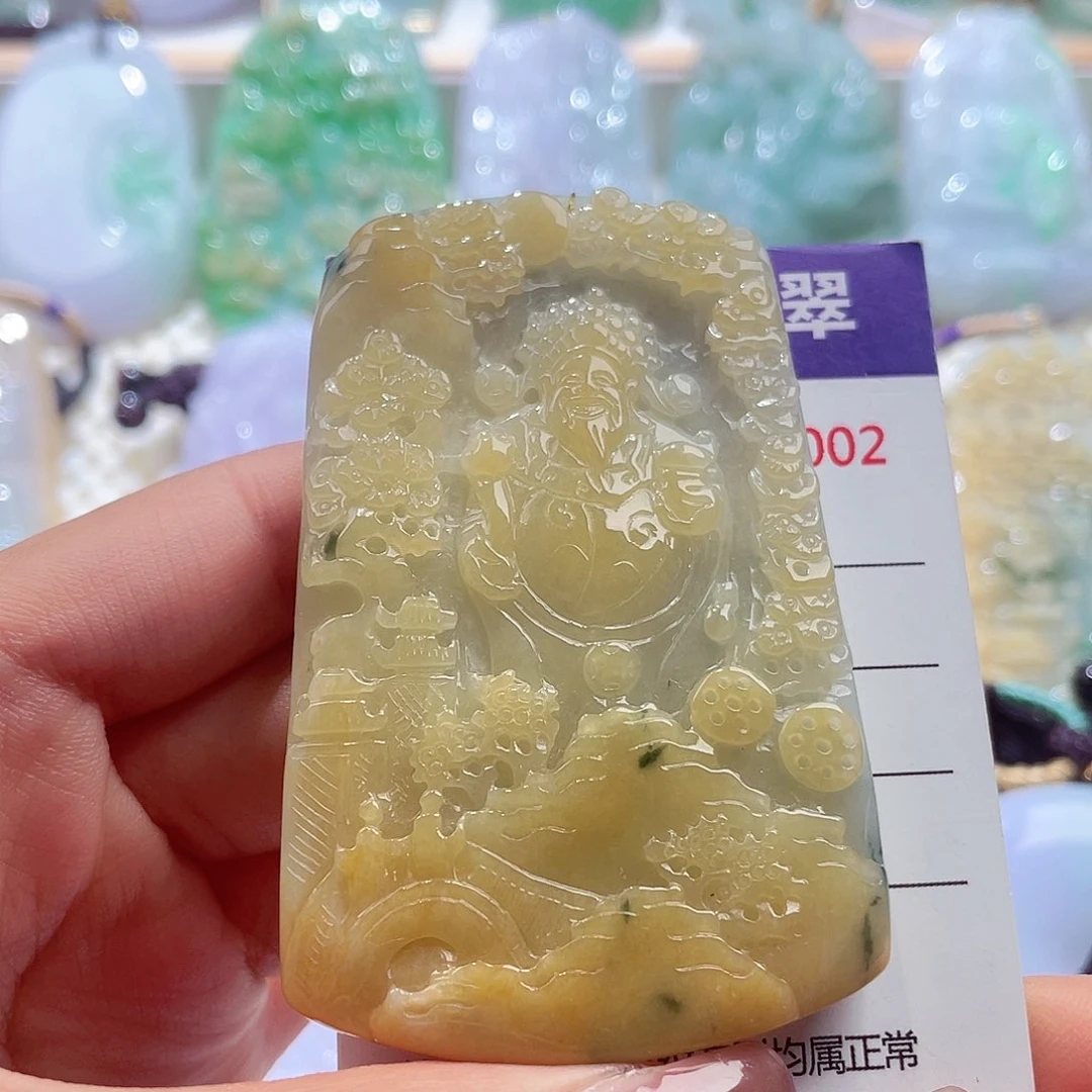 颈饰未镶嵌翡翠财神