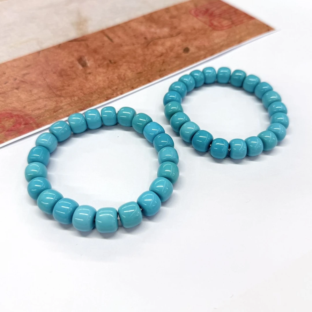 【小宝珠宝】28 T06255-绿松手串-多样性发一件-10.5mm