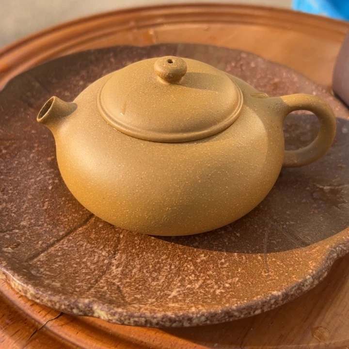 紫砂茶壶黄金段西施150cc