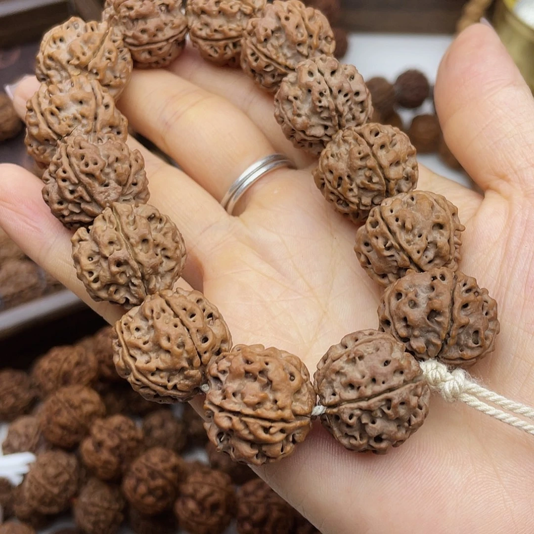 金刚菩提手串20原生态深沟五瓣梅花