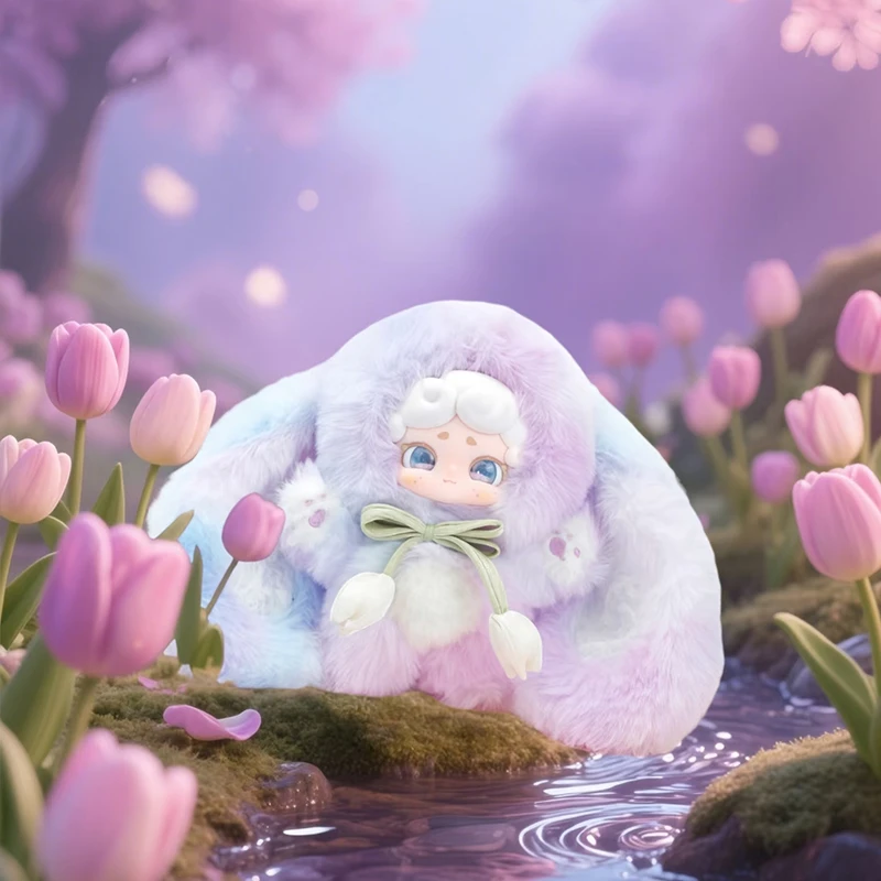 【全新盲发】LuckyDeerNai晚安小兔2代搪胶毛绒潮玩盲盒包挂女礼物