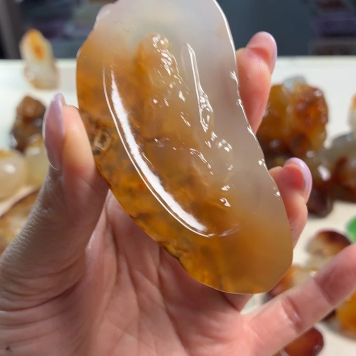 玛瑙/玉髓未镶嵌吊坠(不含链)