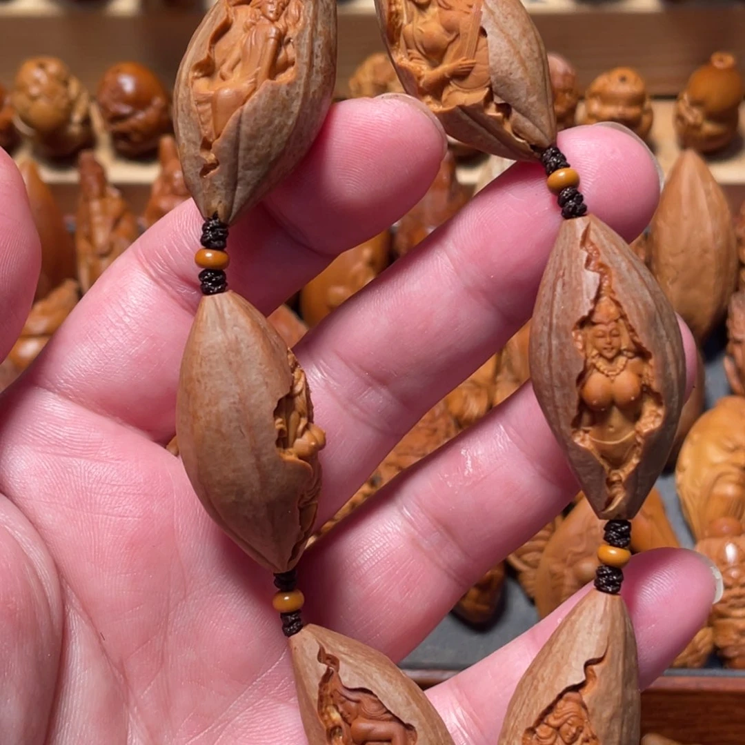 橄榄核手串/手链单面包衣美女