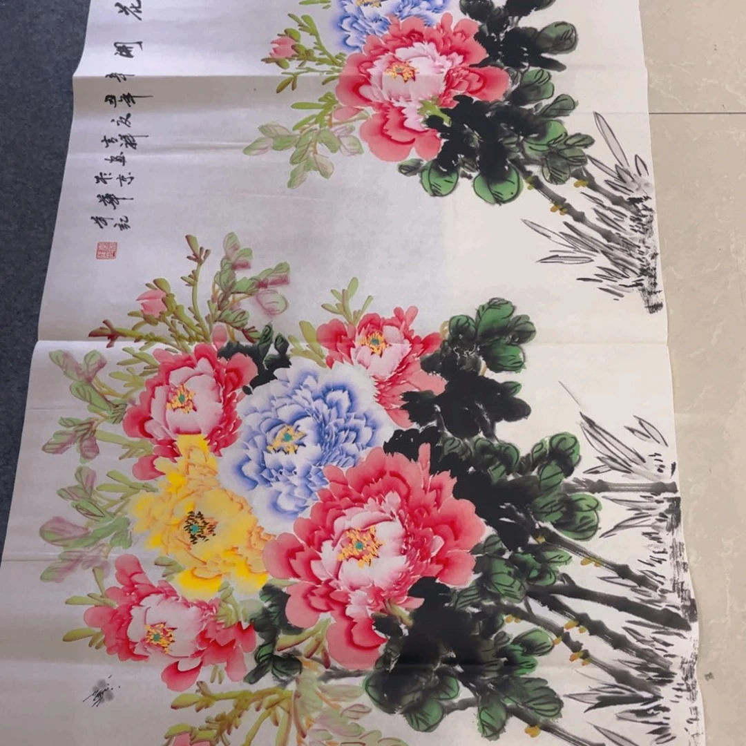 国画象山画舫手绘精品