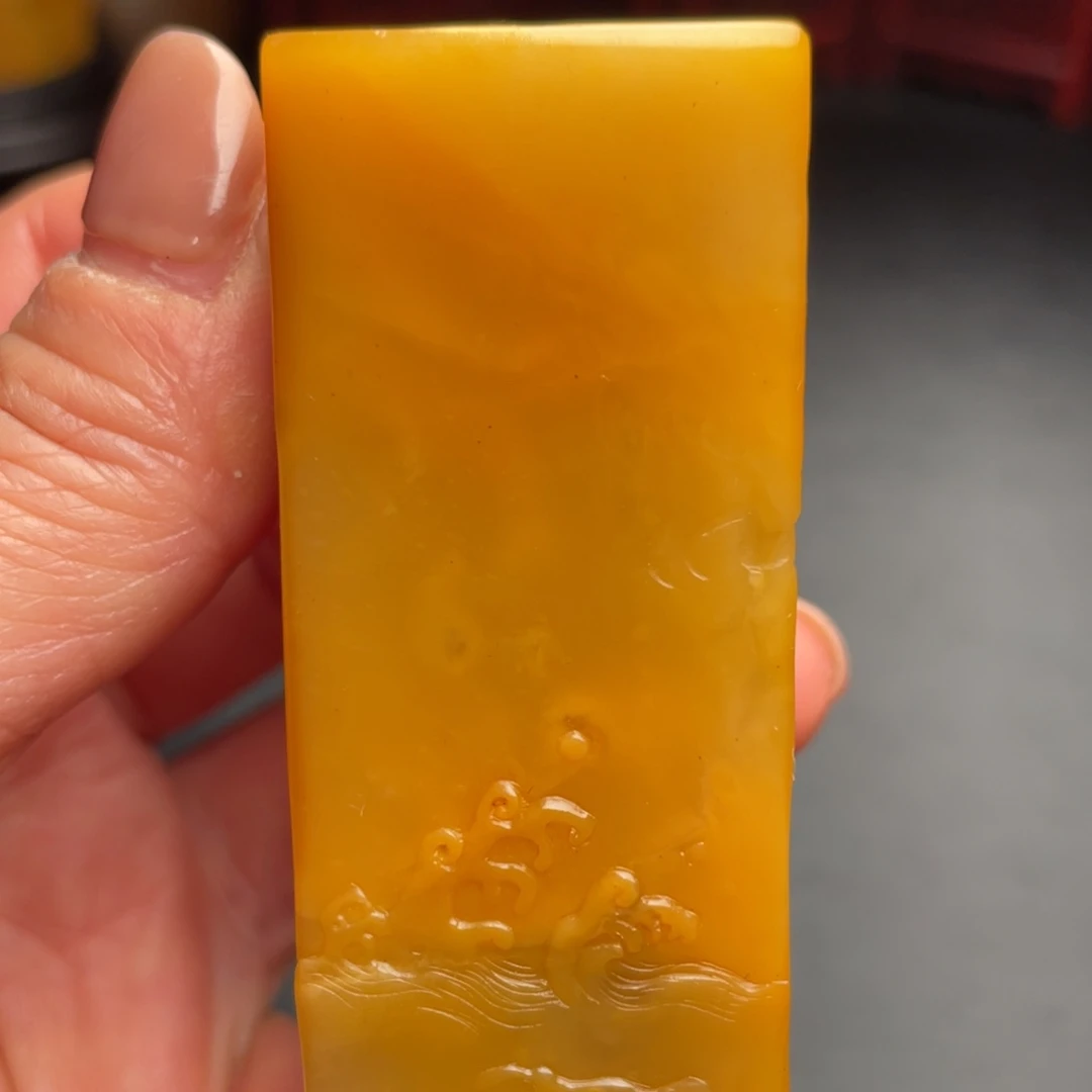 田黄石田黄石手把件摆件印章