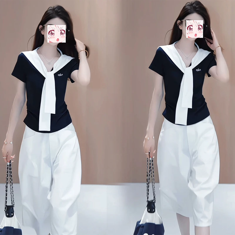 2025夏季新款时尚减龄搭配一整套盐系炸街小众不撞款休闲两件套女