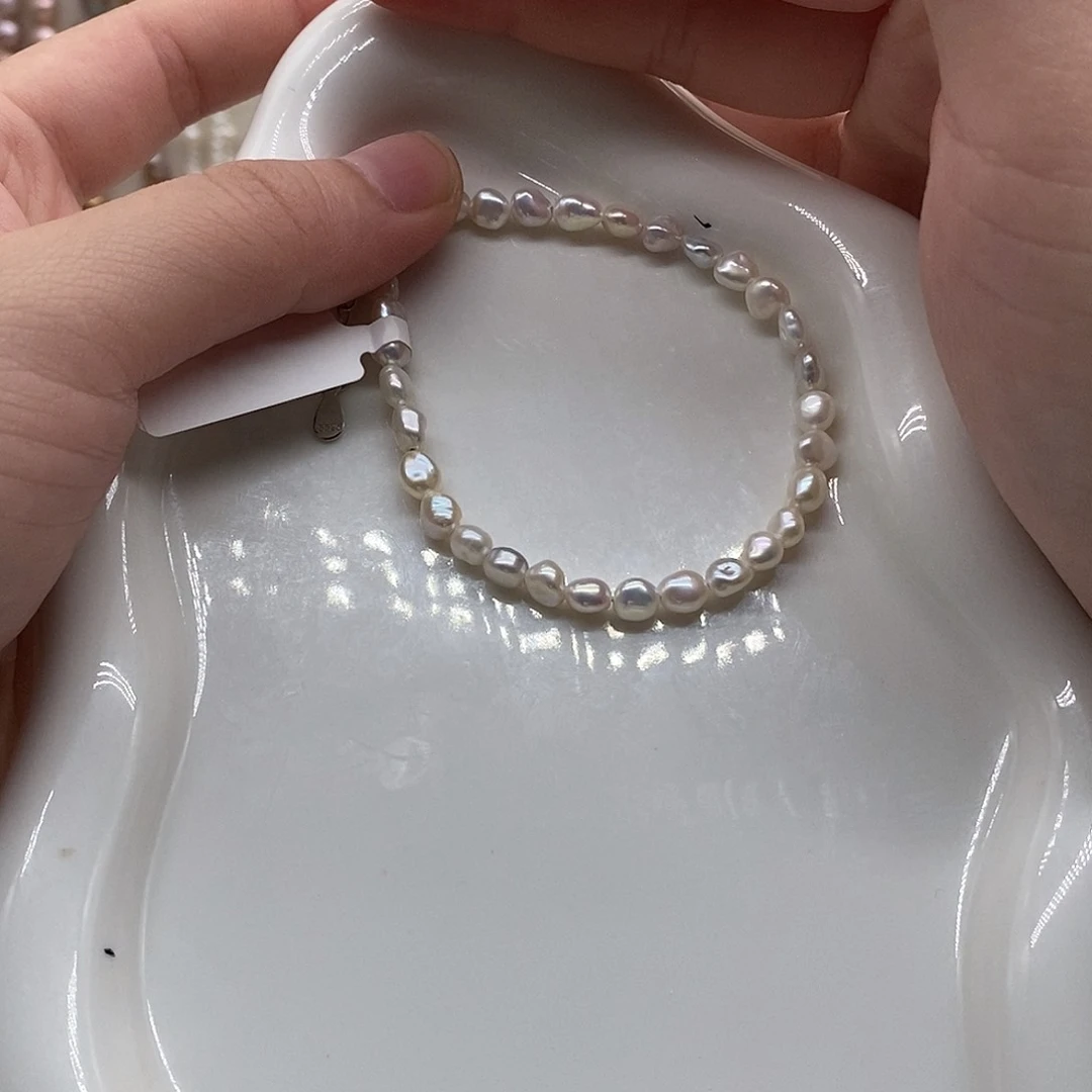 银S925镀金镶嵌淡水珍珠耳饰