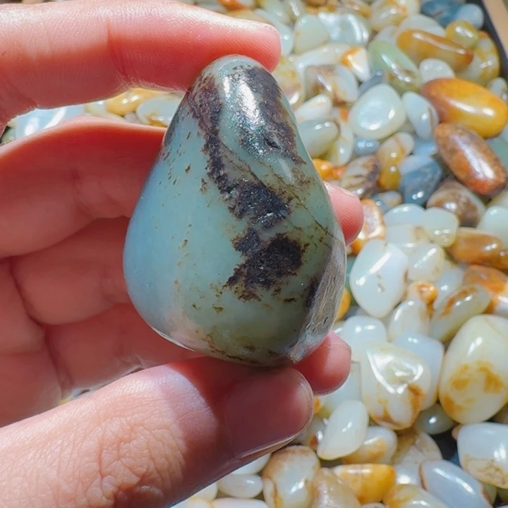 和田玉未镶嵌挂件57克