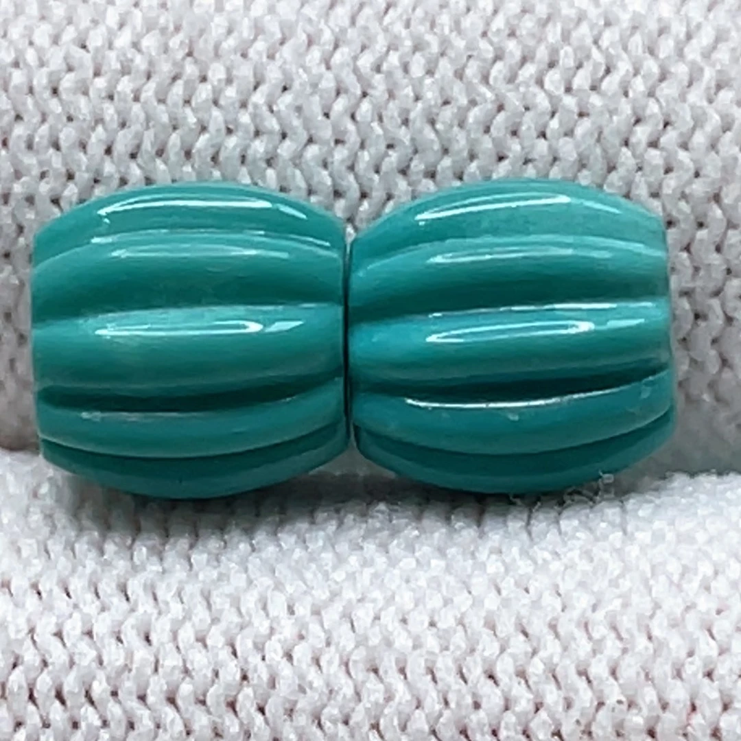 绿松石未镶嵌颈饰瓜珠8-9