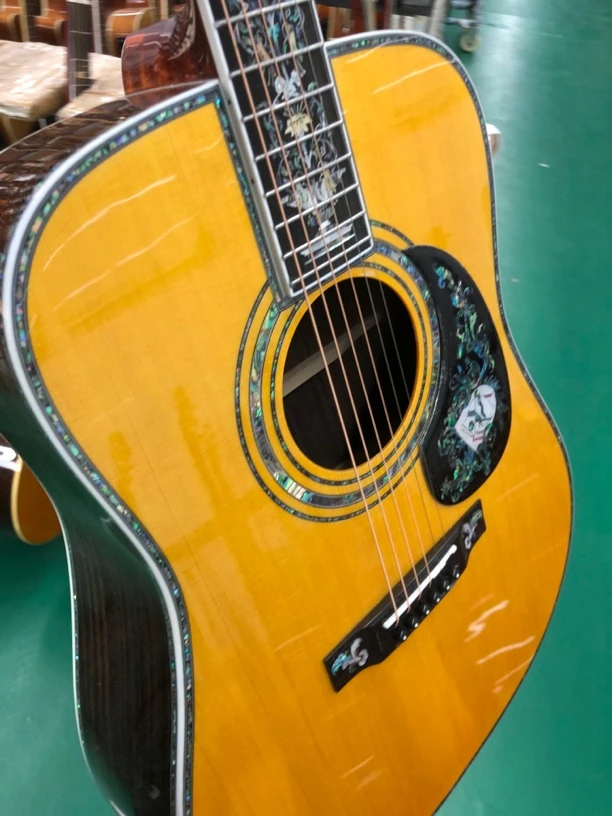 41寸全单民谣吉他复刻手工定制演奏级乐器