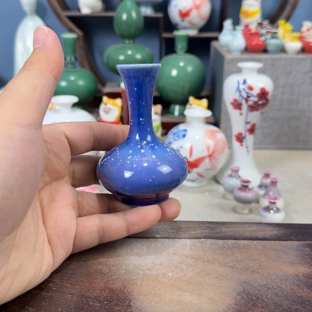 陶瓷手工小花器摆件