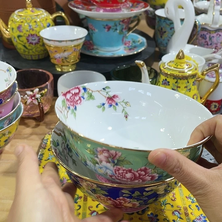 珐琅景德镇陶瓷瓷碗