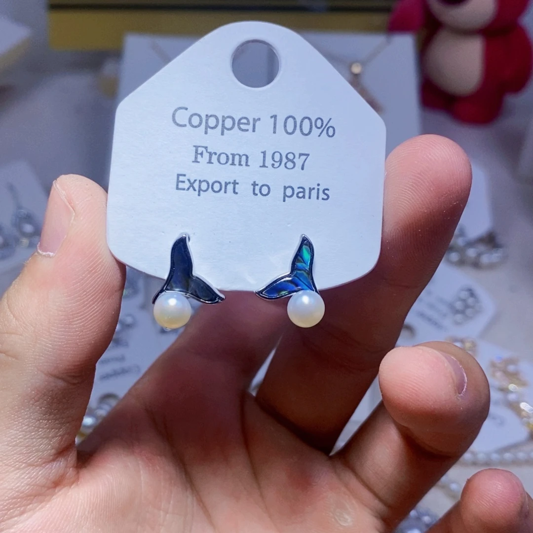 未镶嵌淡水珍珠耳饰