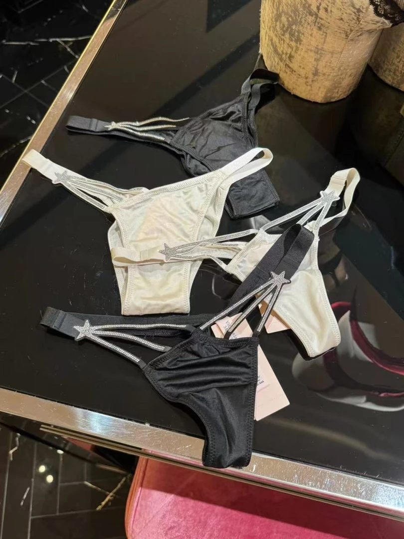 流星闪钻镂空细带性感低腰内裤8907#