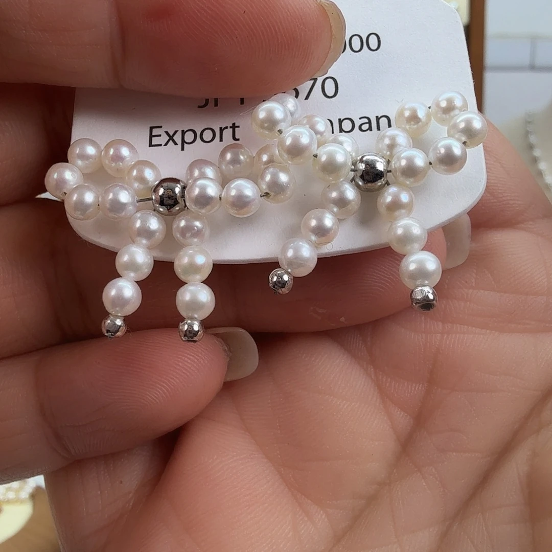 淡水珍珠未镶嵌耳饰