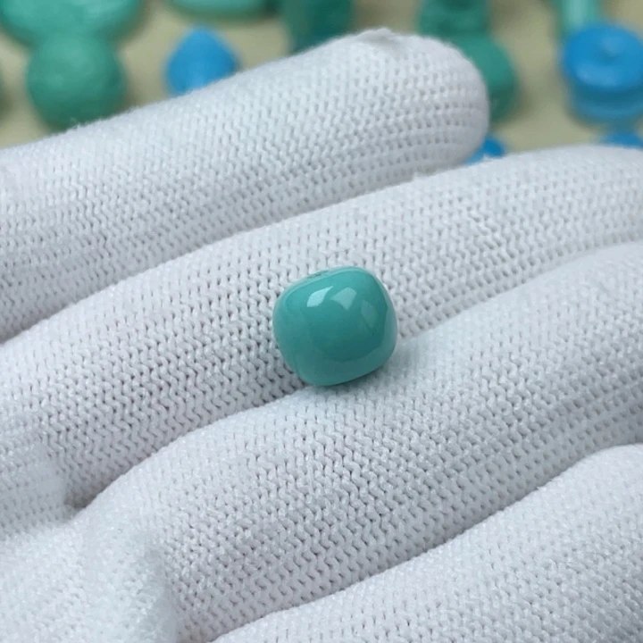 高瓷蓝绿色卡10老型单颗