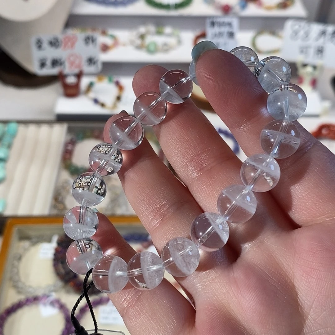 未镶嵌手链水晶天然白幽灵手链