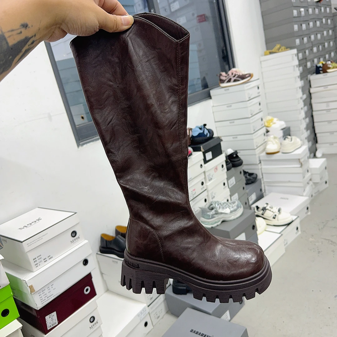 1335-1厚底加绒长靴