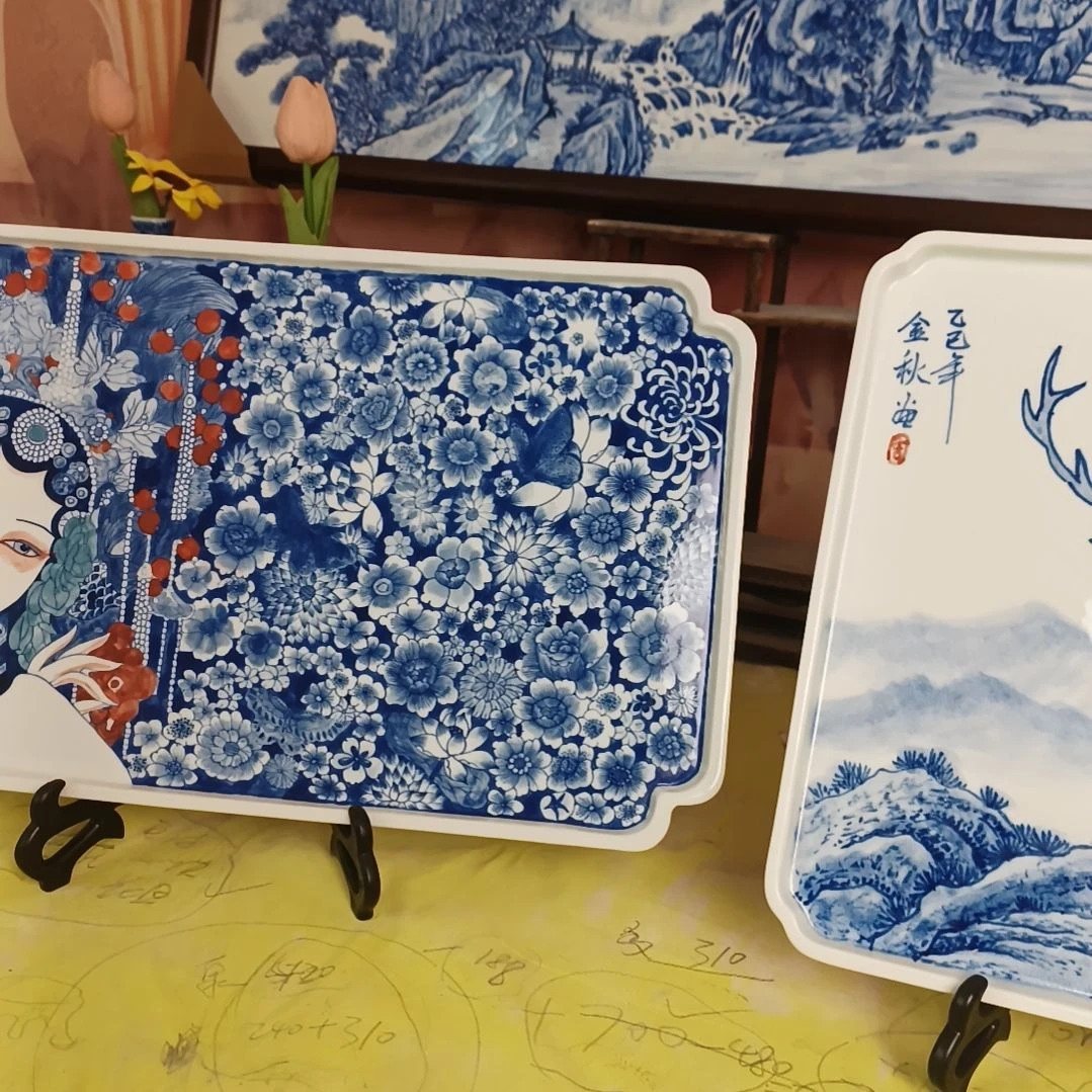 景德镇手绘釉下彩手绘