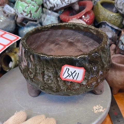 粗陶花盆手工花盆制作