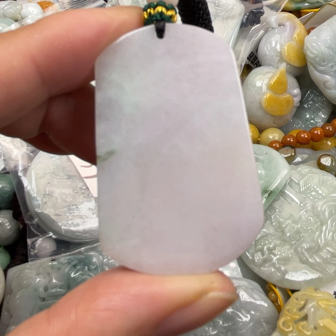 翡翠未镶嵌颈饰翡翠无事牌