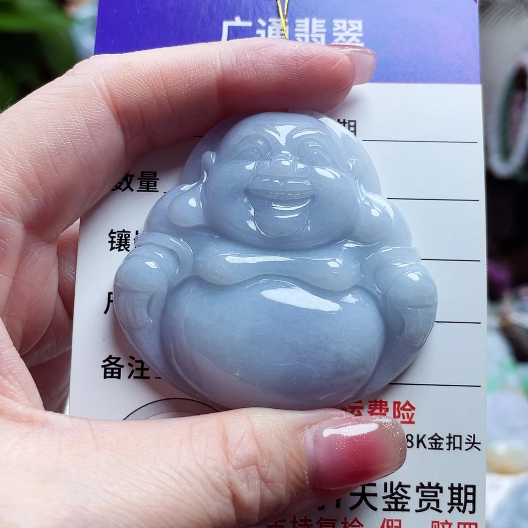 翡翠未镶嵌颈饰佛公19