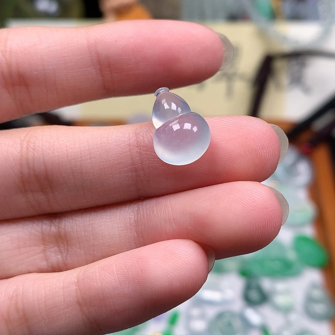 翡翠裸石缅甸天然A货翡翠冰种葫芦