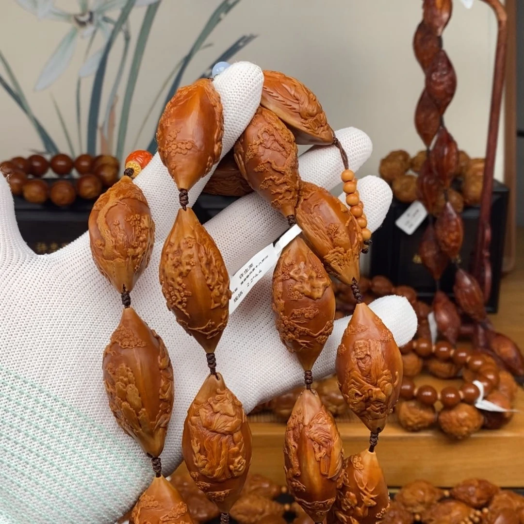 手串橄榄核许忠英老师风景十八罗汉2.2×4.4