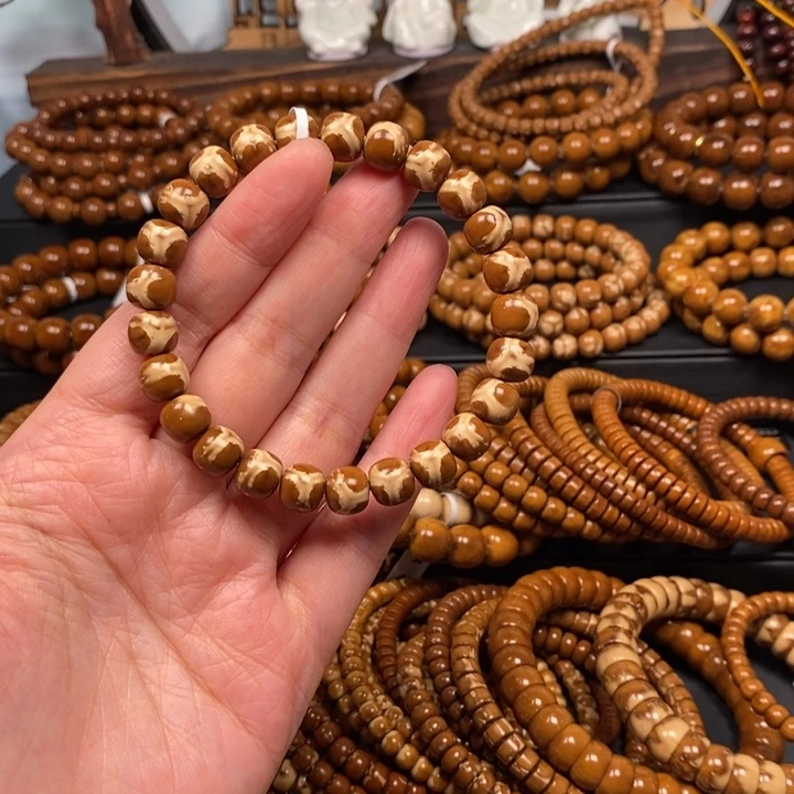 紫金鼠手串实心三花鬼脸老型尺寸9